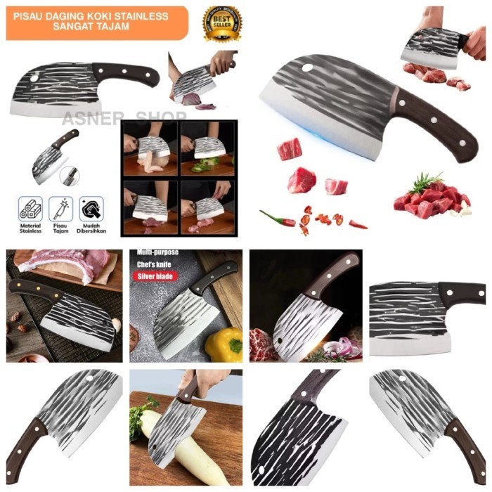 PISAU GOLOK KOKI DAGING JEPANG