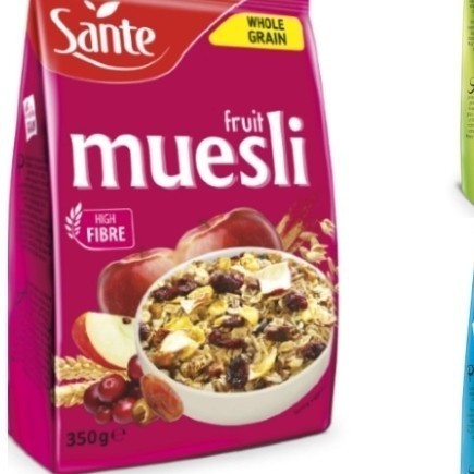 

sante whole grain fruit muesli 350gr cereal sereal