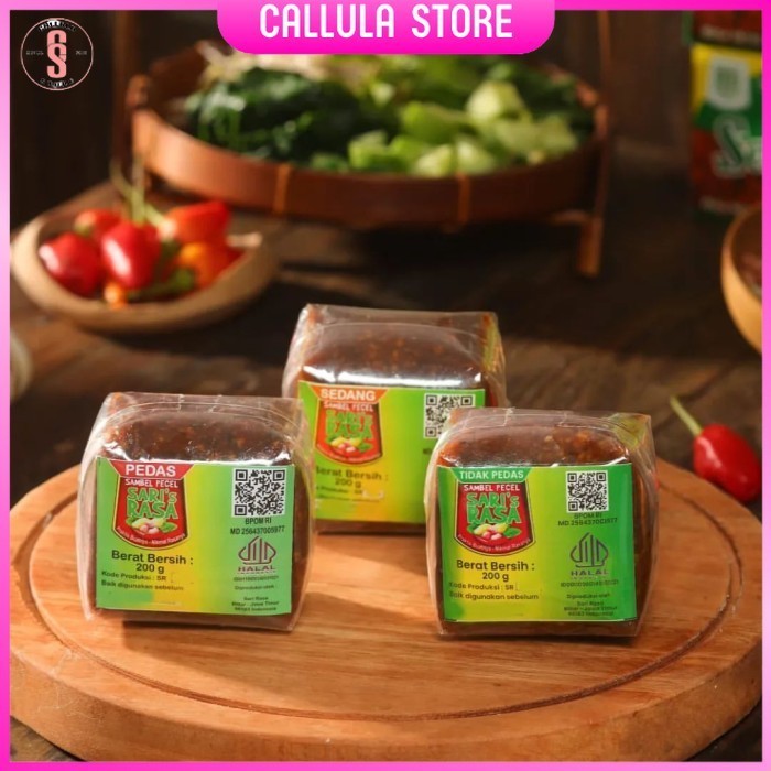 

Sambal Pecel Sambel Gado Gado Kacang Bumbu Manis Pedas Oleh Oleh Khas Blitar Merk Sari Rasa