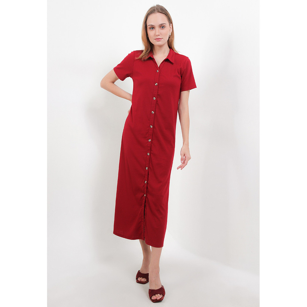 X8 Ursula Dresses - dress wanita maroon