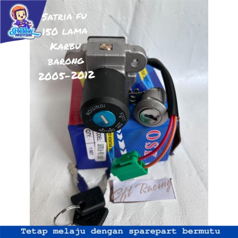 kunci kontak satria fu 150, kunci kontak assy suzuki satria fu 150 lama karbu
