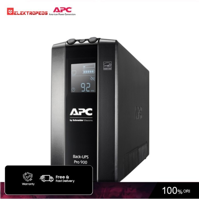 UPS APC Back UPS Pro BR 900VA, 6 Outlets, AVR, LCD Interface BR900MI - UPS STABILIZER - APC