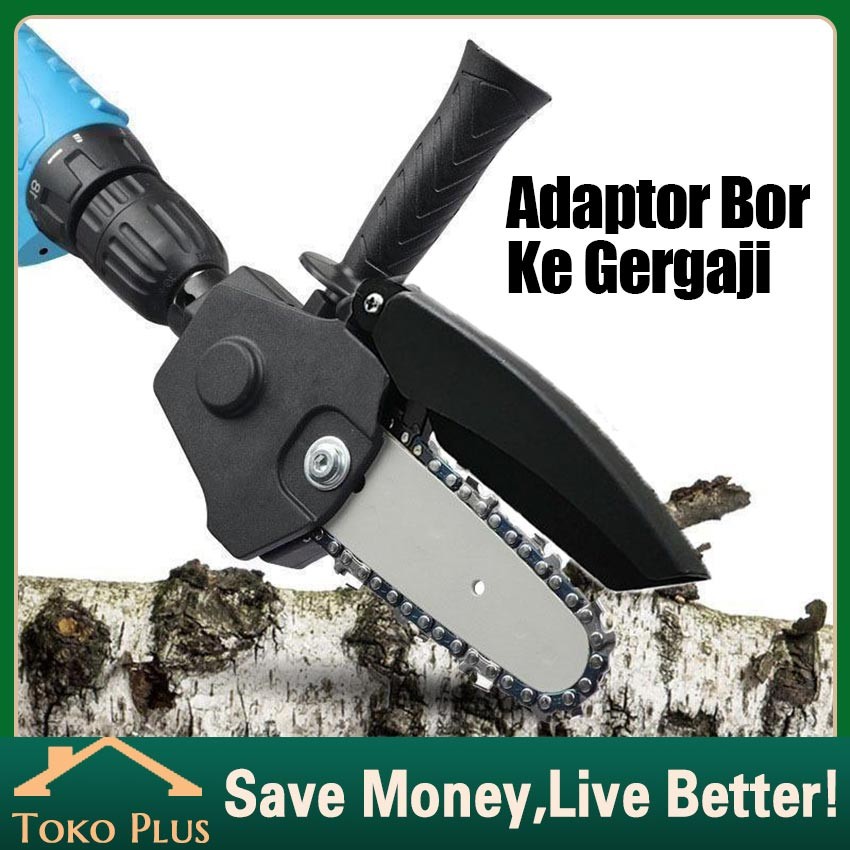 Chainsaw Adaptor Gerinda 4" 6" - Adaptor Konverter Chainsaw Mesin Gerinda Bor - Adaptor Chainsaw Ger
