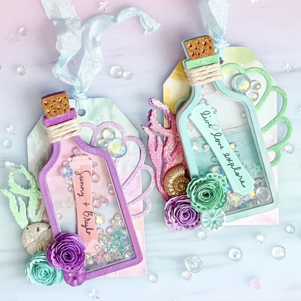 

KSCRAFT Message Bottle Shaker Metal Cutting Dies Stencils for DIY Scrapbooking Decorative Embossing DIY Paper Cards