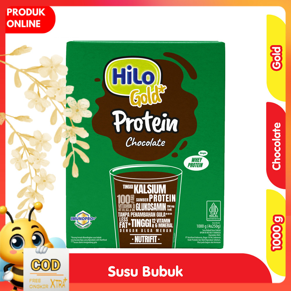 

HiLo Gold Susu Bubuk Tinggi Kalsium Cokelat 1 kg