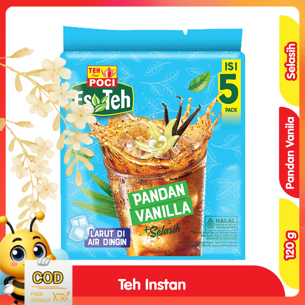 

Es Teh Poci Pandan Vanila + Selasih 120 g