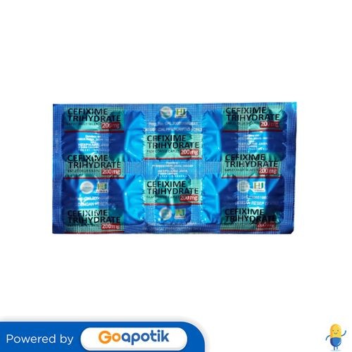 Cefixime Trihydrate Hexpharm 200 Mg Strip 10 Kaplet