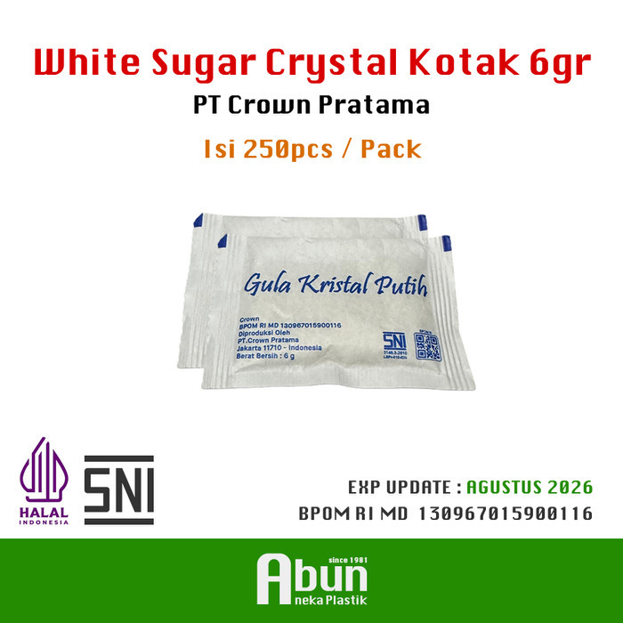 

White Sugar Sachet (Kotak) Isi 250pcs