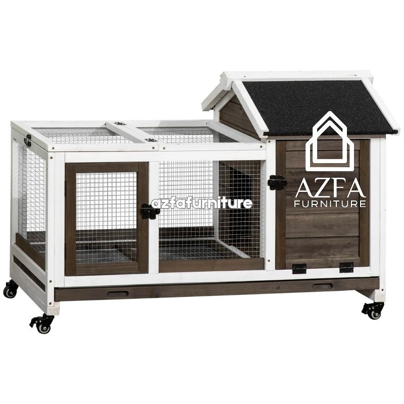 Kandang Kelinci Kayu Mini | Rumah Kelinci Minimalis Indoor Outdoor