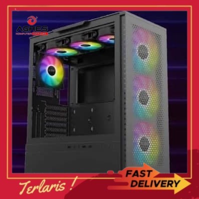 CASING PCCOOLER / PC COOLER MASTER ME200 MESH - BLACK