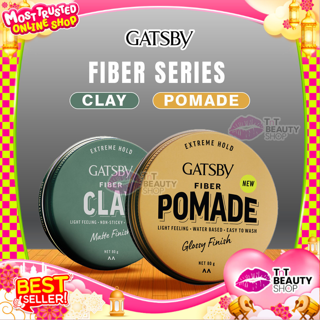 Gatsby Fiber Series Pomade dan Minyak Rambut Gatsby Fiber | Gatsby Fiber Clay 80g - Gatsby Fiber Pom