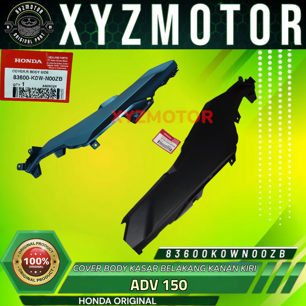 COVER BODY KASAR BELAKANG KANAN KIRI ADV 150 HONDA 83600-K0W-N00ZB 83700-K0W-N00ZB ORIGINAL