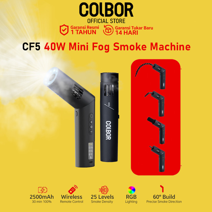COLBOR CineFlare CF5 40W Mini Fog Smoke Machine Portable With Remote
