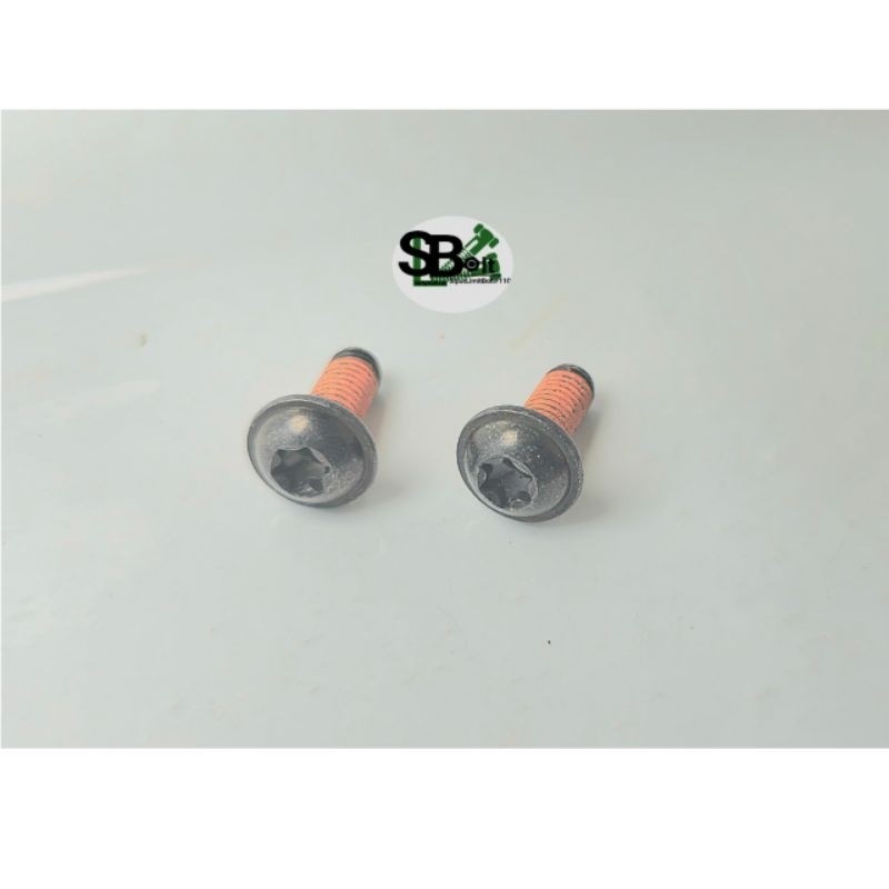 baut L bintang T30 drat baut 10 panjang 1,6cm m6x1,6cm