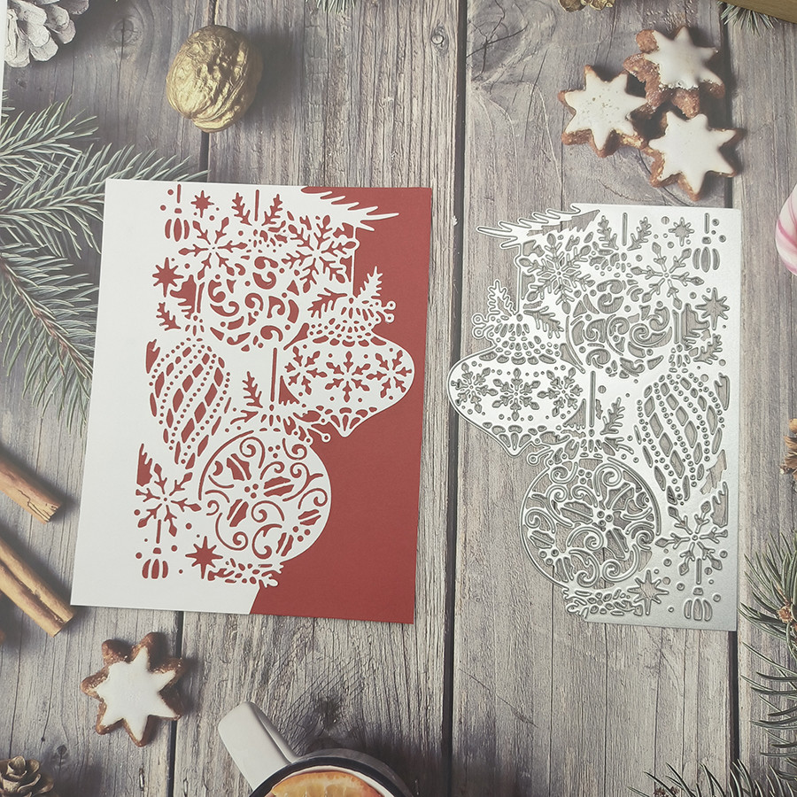 

2024 New Christmas Lights Decorations Bookmark Metal Cutting Dies for Scarpbook Card Making Knife Mould Blade Punch Stencils