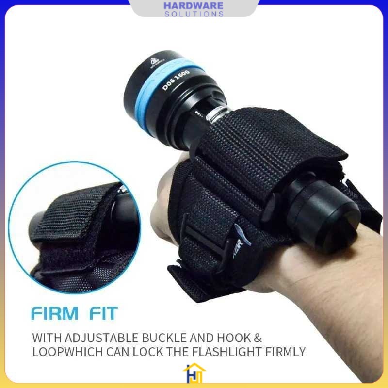 Pegangan Senter Selam Wrist Strap Diving Flashlight Adjustable - XTAR