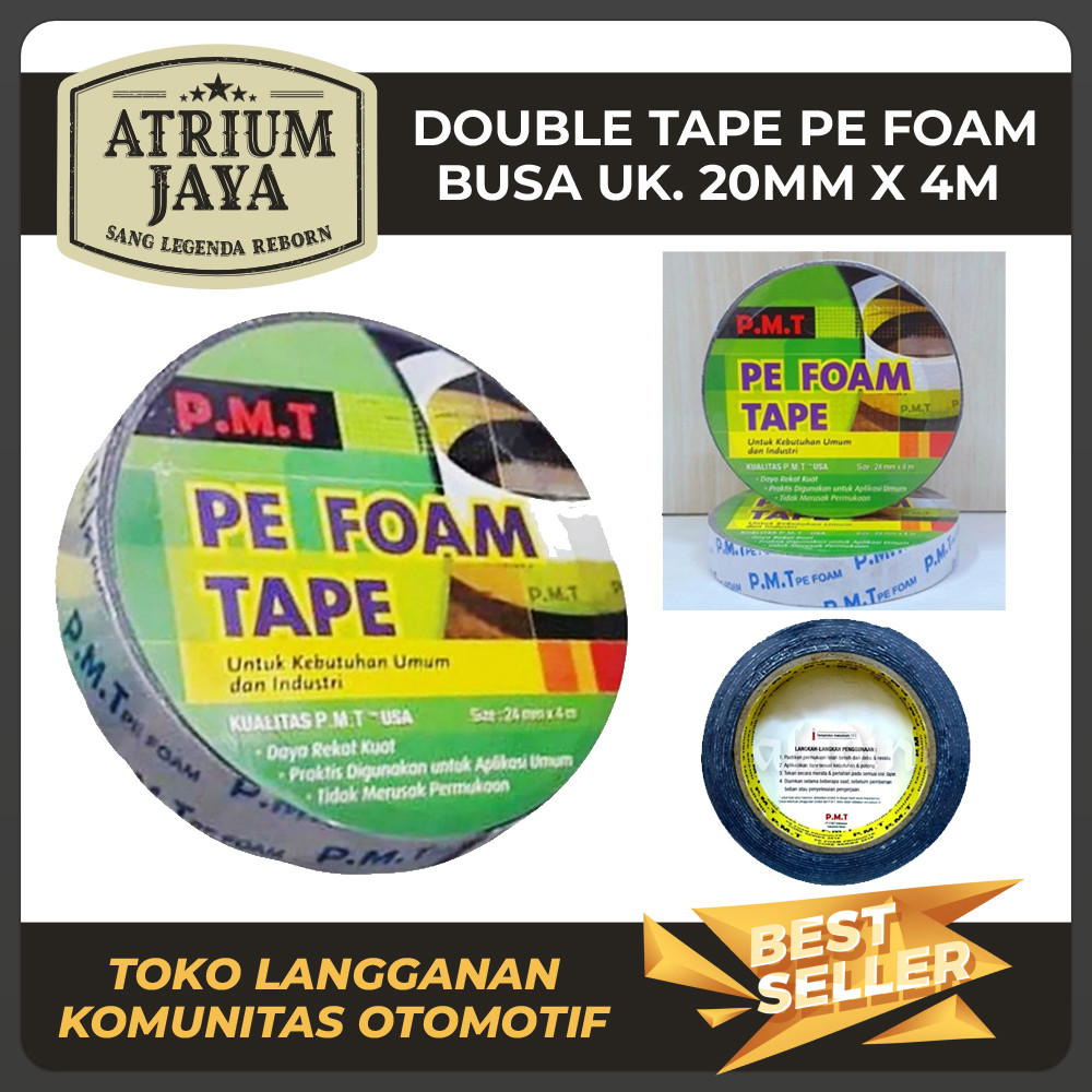 

Atrium Jaya | double Tape PE FOAM Busa 20mm x 4 Meter