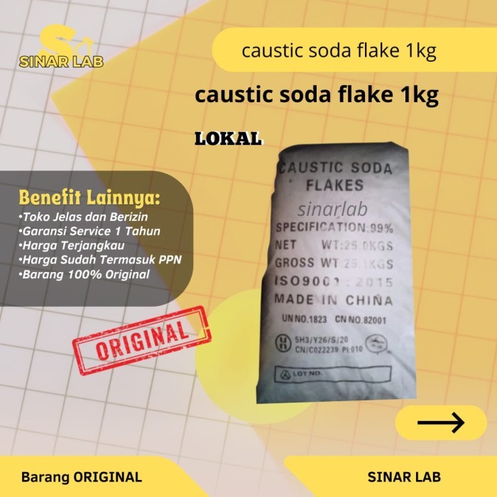 

caustic soda flakes berat 1kg