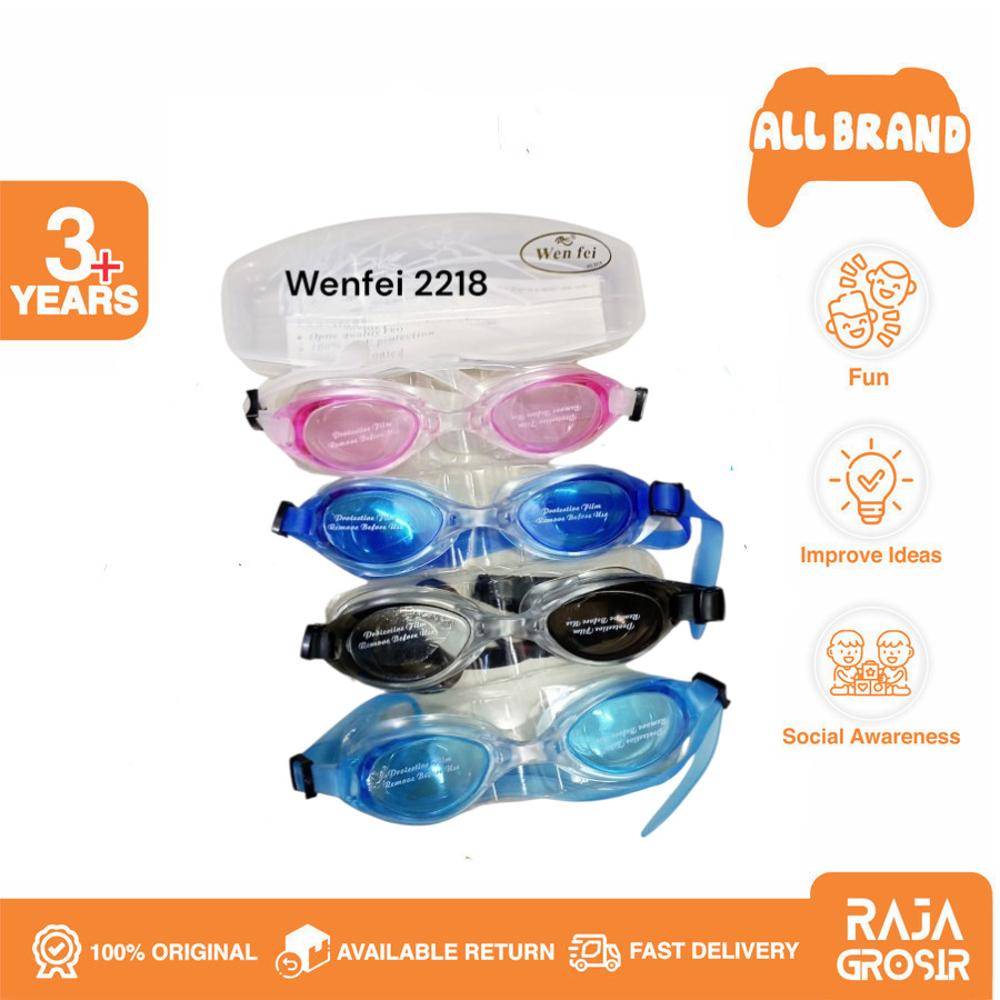 Kacamata Renang Wenfei 2218 - Warna Pink