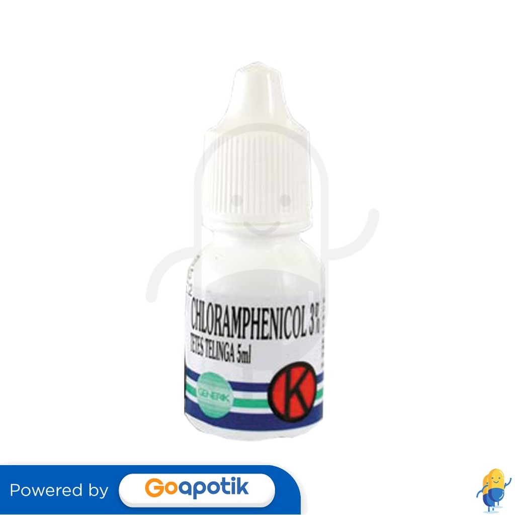 Chloramphenicol Erela 3% Tetes Telinga 5 Ml