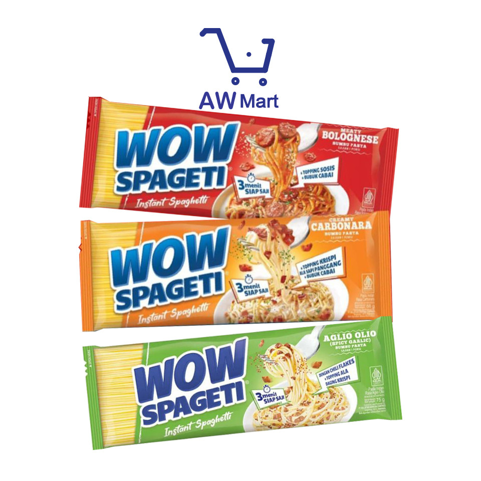 

MI WOW SPAGETI BOLOGNESE & CARBONARA - MIE WOW MAYORA