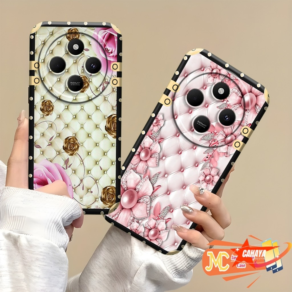 SOFTCASE poco c75 / redmi 14c / redmi 13c / redmi c65 motif Bingkai Karakter - Case Cewek - Case poc