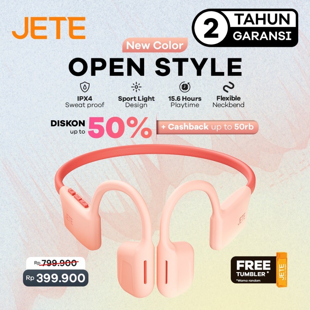 Sport Headset Bluetooth IPX4 Sweatproof JETE Open Style