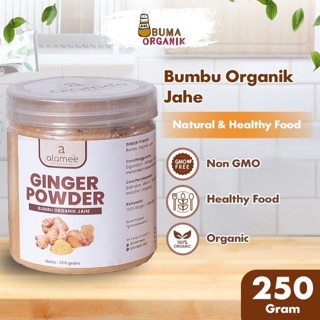 

ALAMEE Bubuk Jahe Putih Bumbu Dapur Instan Ginger Powder Minuman Herbal 250 Gram BUMA
