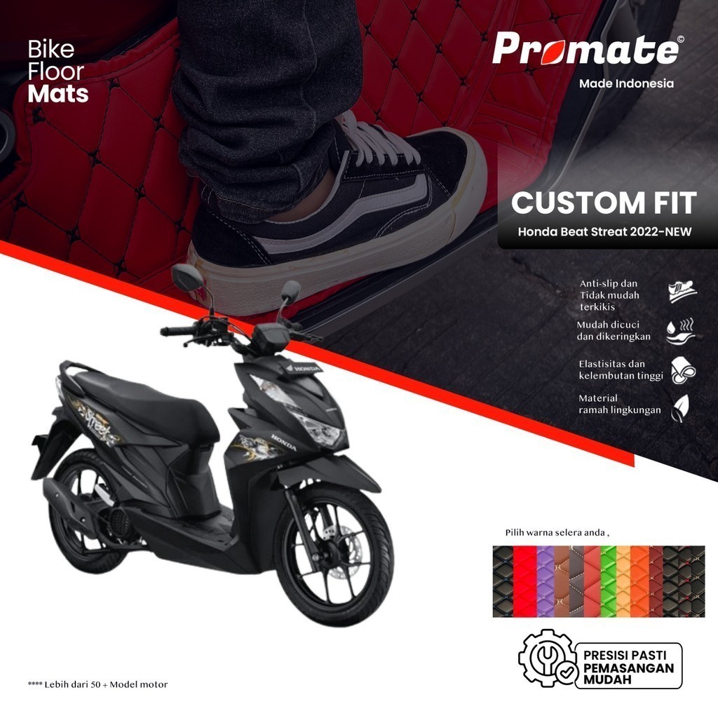 Promate Indonesia - Karpet Motor Premium Motor Honda Beat Street 2017 - Now