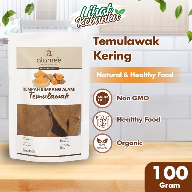 

ALAMEE Temulawak Kering Iris Rempah Organik Temu Lawak Bumbu Masakan Seasoning Dried Curcuma 100gr LIHAT KEBUNKU