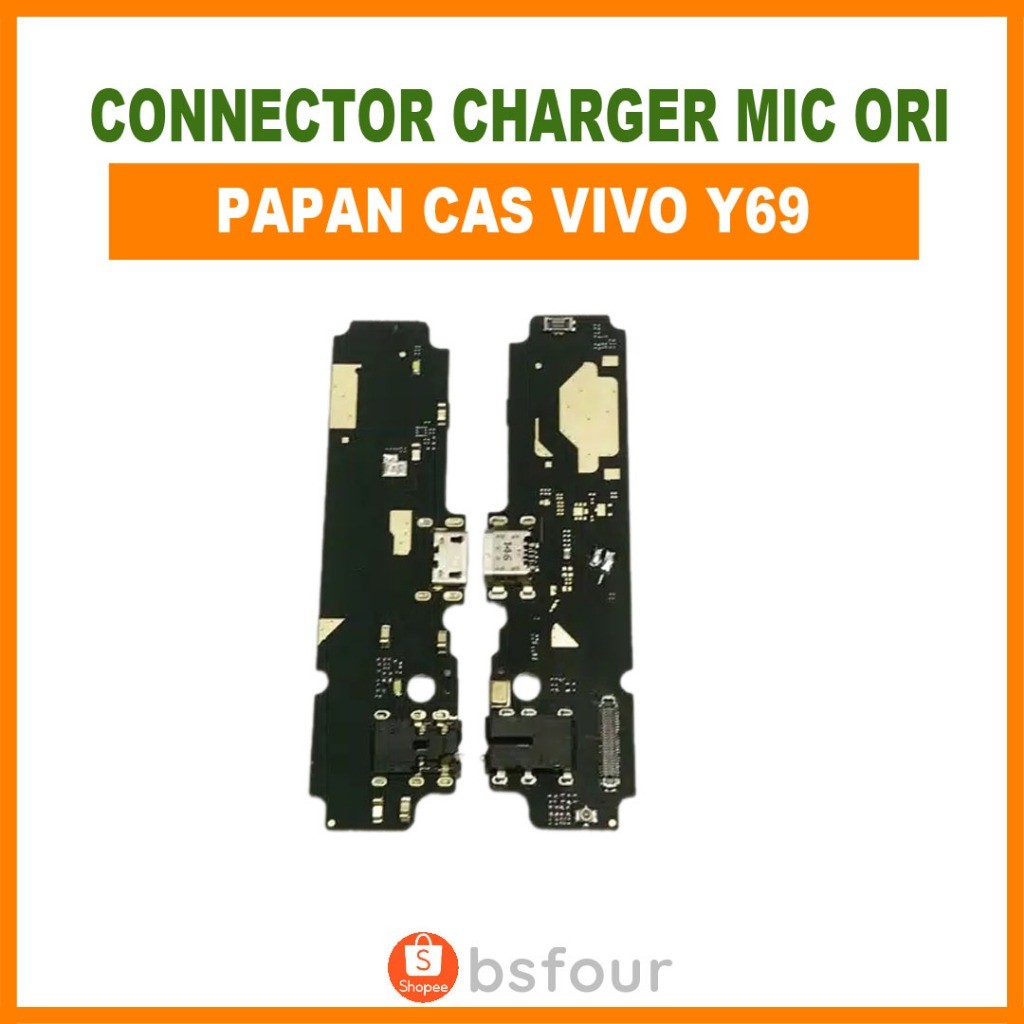 PAPAN CAS CONNECTOR CHARGER VIVO Y69 + MIC ORIGINAL