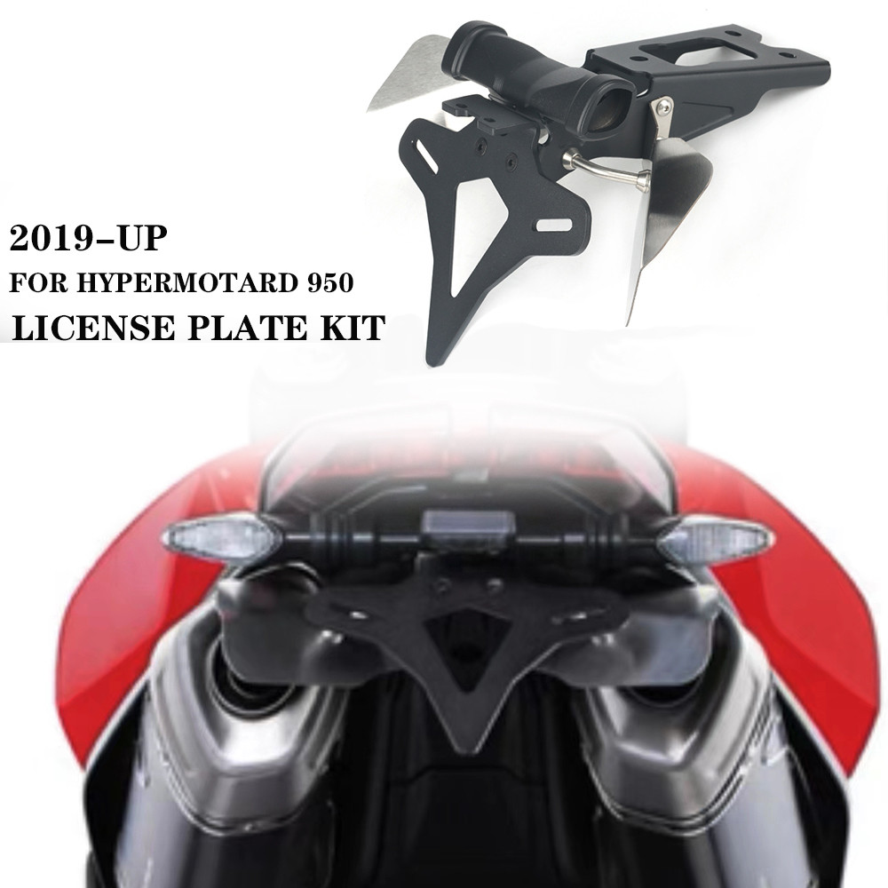 

Motorcycle Accessories Rear Short Tail Stock License Plate Holder Tailstock Frame Bracket Kit For Ducati Hypermotard 950 2019-UP