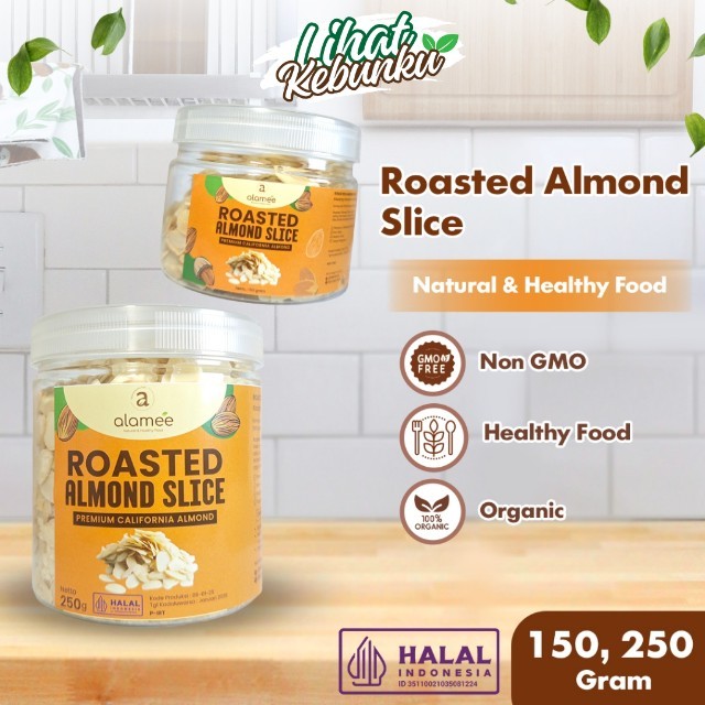 

ALAMEE Almond Slice Panggang Roasted Almon Iris Topping Toping Kacang LIHAT KEBUNKU