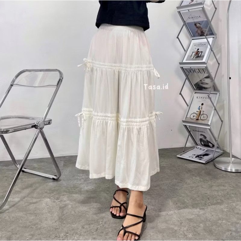 Rok Pita Korea | Skirt Korea Casuals Koket Rok Panjang Kekinian Terlaris