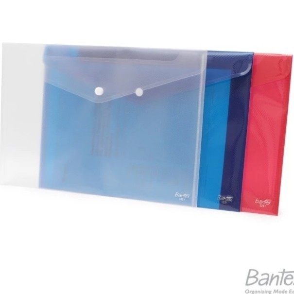 

Andma Map Kancing F4 folio Bantex 3221 isi 12 pc bahan plastik berkualitas - Putih