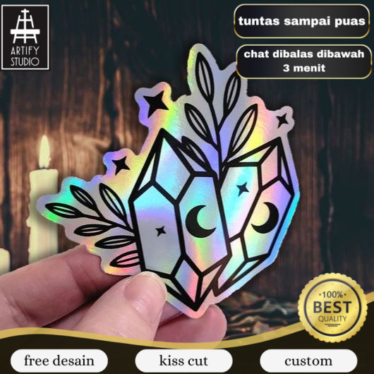 

Artify Tambahan Biaya Print & Cut Sticker A3 Ukuran Kecil Dibawah 3x3cm