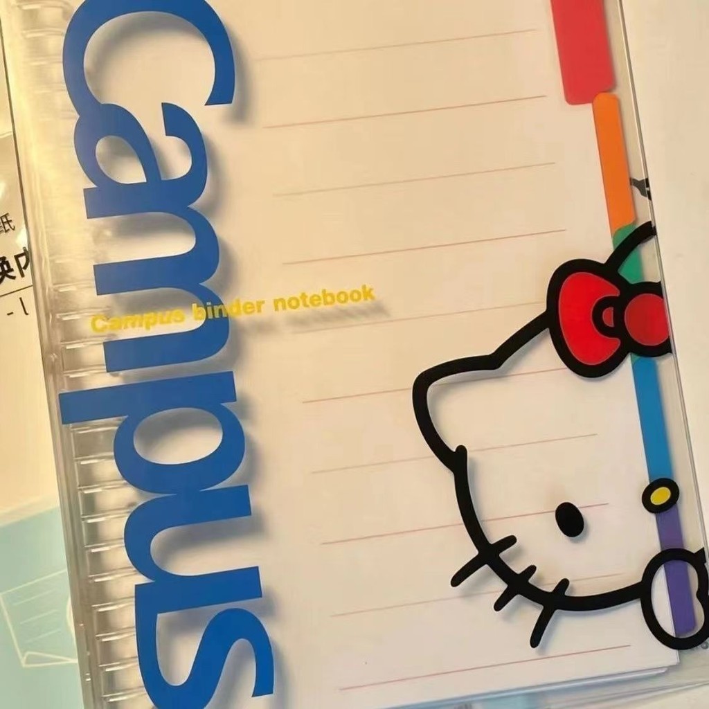

Kawaii Sanrio Hello Kitty Notebook Cute Anime Cartoon Student B5 Cover Waterproof Notebook School Supplies Stationery Girls Gift