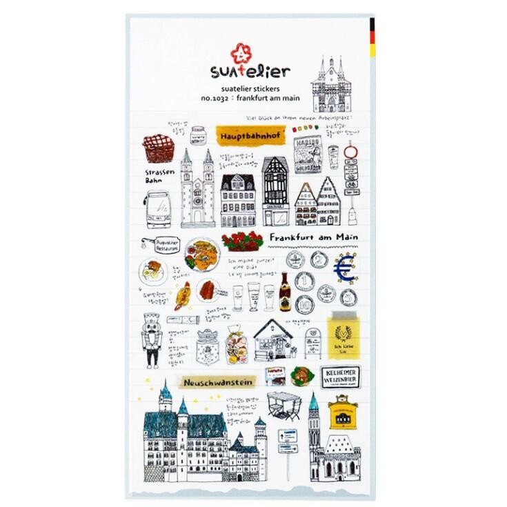 

Korean Import Suatelier Frankfurt Am Main Decorative Washi Stickers Scrapbooking Diy Journal Stationery Sticker Sheet Gift