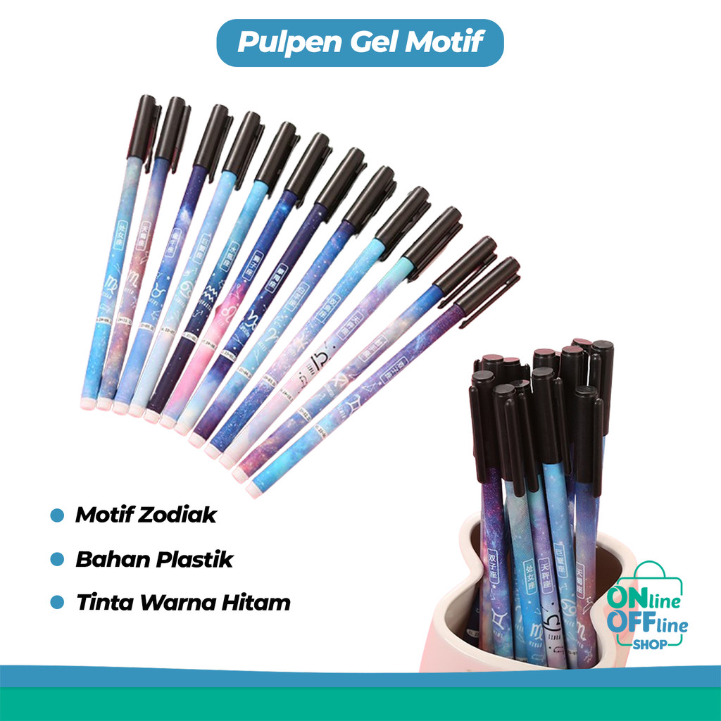 

Pulpen Gel Motif Zodiak Pena Bintang Kantor Sekolah Heroscope 965