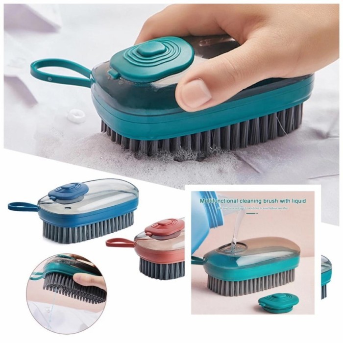 Sikat Baju Dispenser Sikat Toilet Serbaguna Cleaning Brush With Liquid