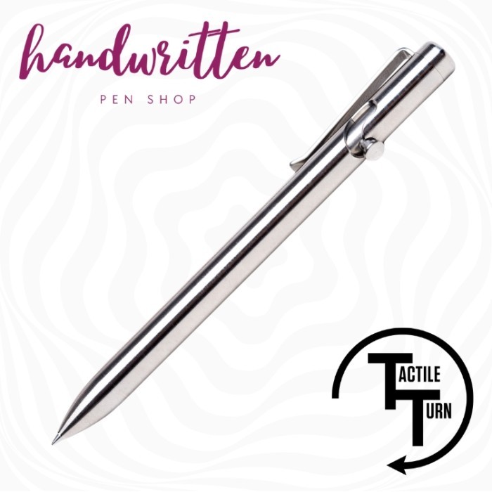 

[ P R O M O ] TACTILE TURN Bolt Action Tactical Ballpoint Pen - Titanium, Standard 5.6