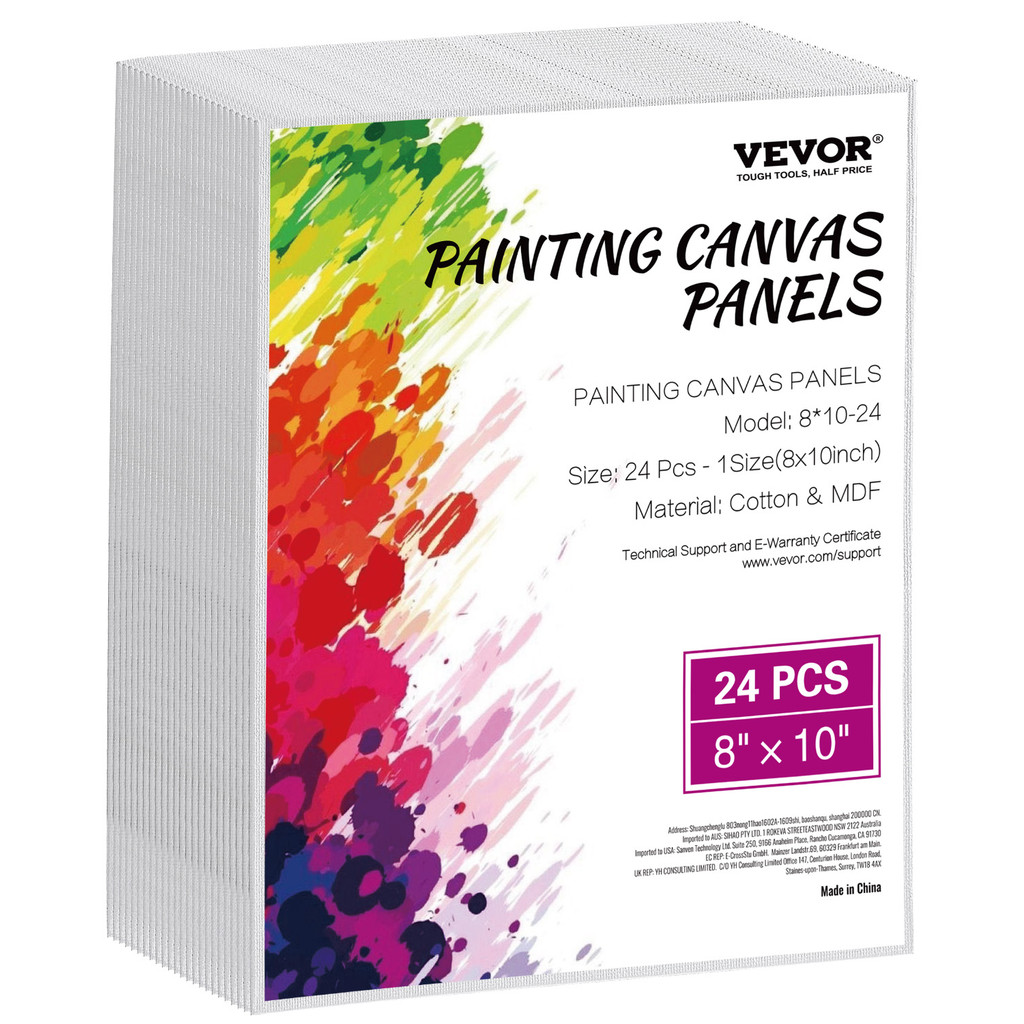 

VEVOR Canvas Boards Painting White Canvases Painting Canvas Panels Sketching Acrylic Oil Painting Watercolor Paint Canvas