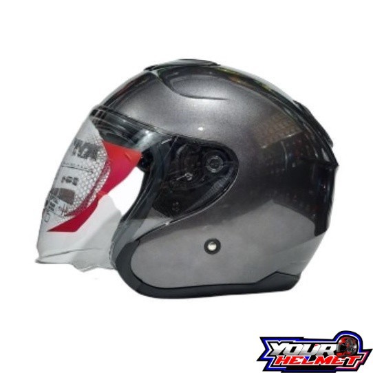 Helm KYT Kyoto R Solid - Gunmetal