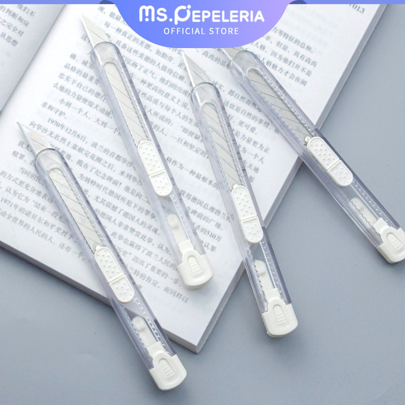 

Pisau Bongkar Pasang Kertas Multifungsi/Transparan utilitas pisau nilai tinggi alat tulis siswa pisau plastik pisau kertas buatan tangan-Ms.Pepeleria