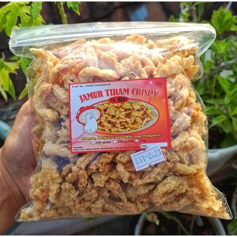 

JAMUR CRISPY 250GR JAMUR TIRAM CRISPY ENAK GURIH