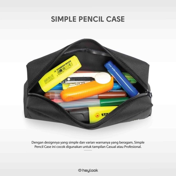 

TEMPAT PENSIL KOSTAK PENCIL CASE KOTAK PENSIL PULPEN ATK SEKOLAH - Army