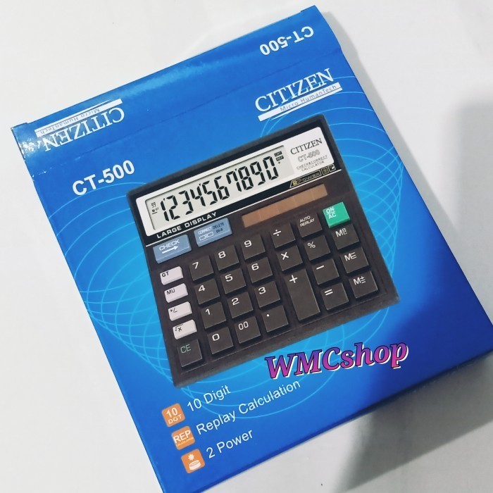 

CITIZEN Calculator 12digit CT-500 Kalkulator Dagang Kantor ct+500