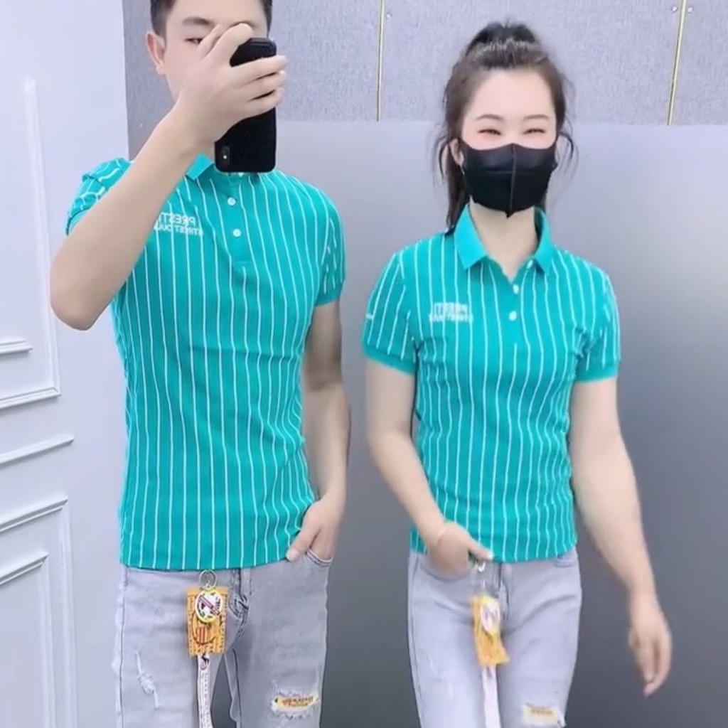 Kaos Polos Original Polo Salur Second Kaos Kerah Salur Unisex Pria Wanita