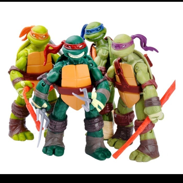 Figure Mainan Ninja Turtle Nickelodeon KWS Set