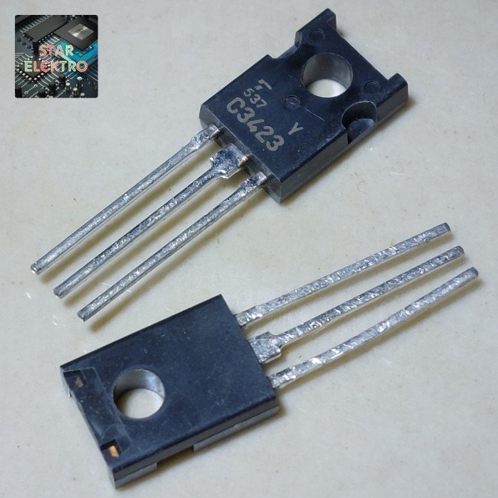 2 Buah 2Pcs C3423 To-126 2SC3423 Transistor NPN Toshiba Audio C3423-Y 2SC 3423